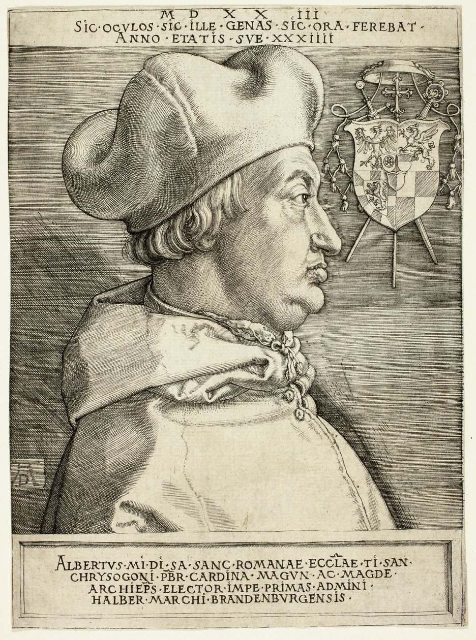 Cardinal Albrecht de Brandebourg (Le Grand Cardinal) - Albrecht Dürer
