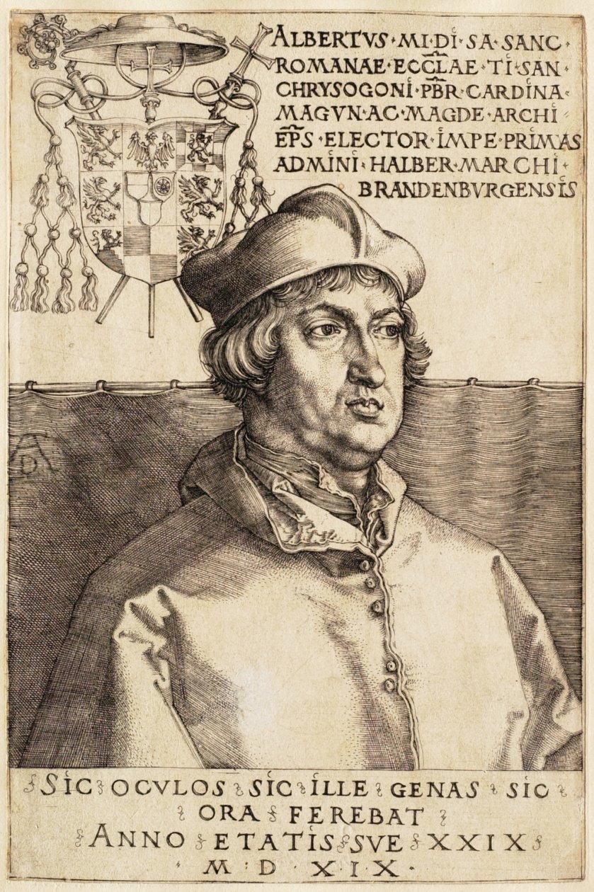 Le cardinal Albert de Brandebourg (Le petit cardinal) - Albrecht Dürer