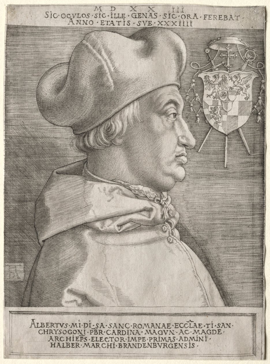Cardinal Albrecht de Brandebourg - La Grande Plaque, 1523 - Albrecht Dürer
