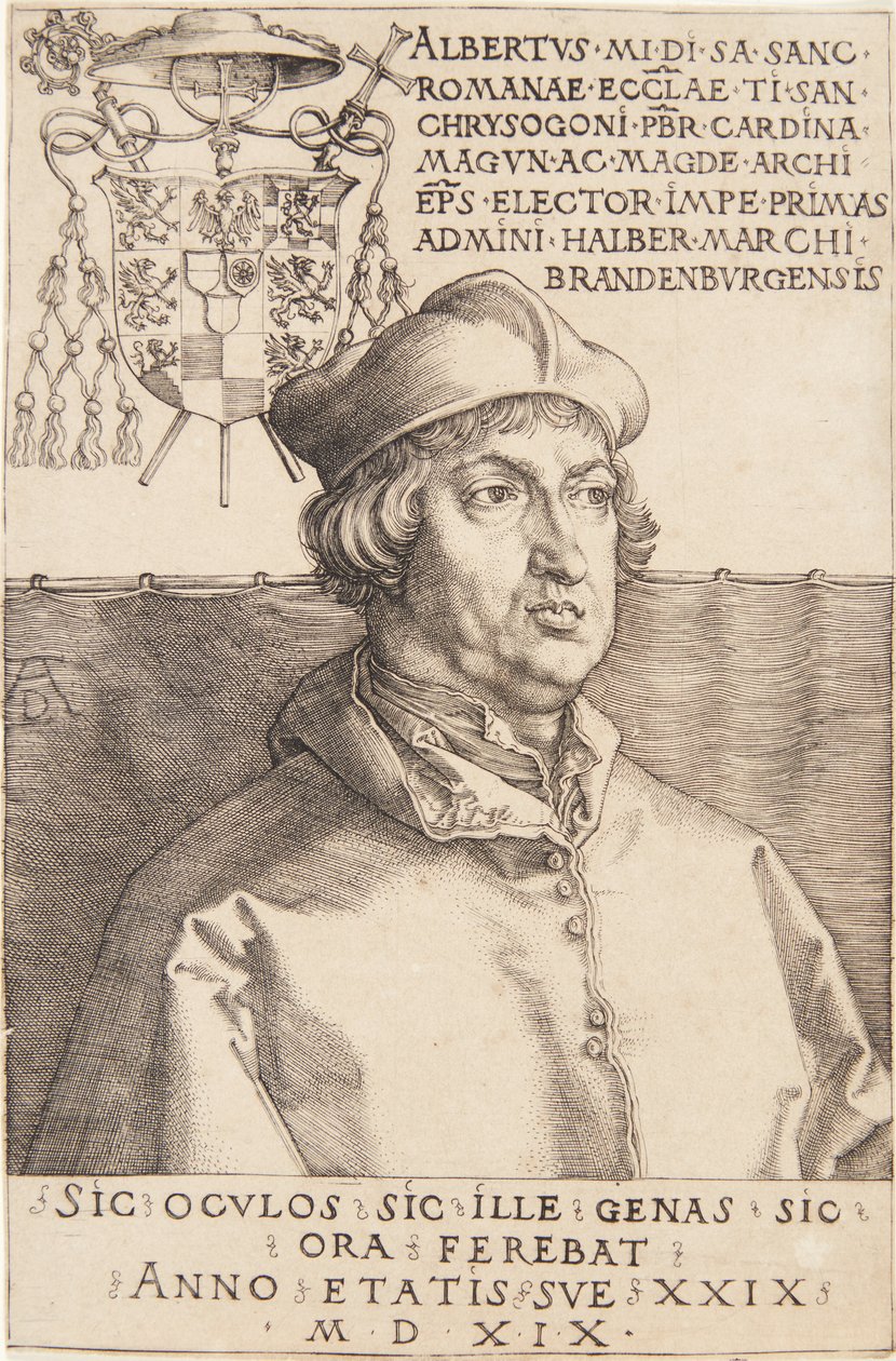 Cardinal Albrecht de Brandebourg; ou Le Petit Cardinal - Albrecht Dürer