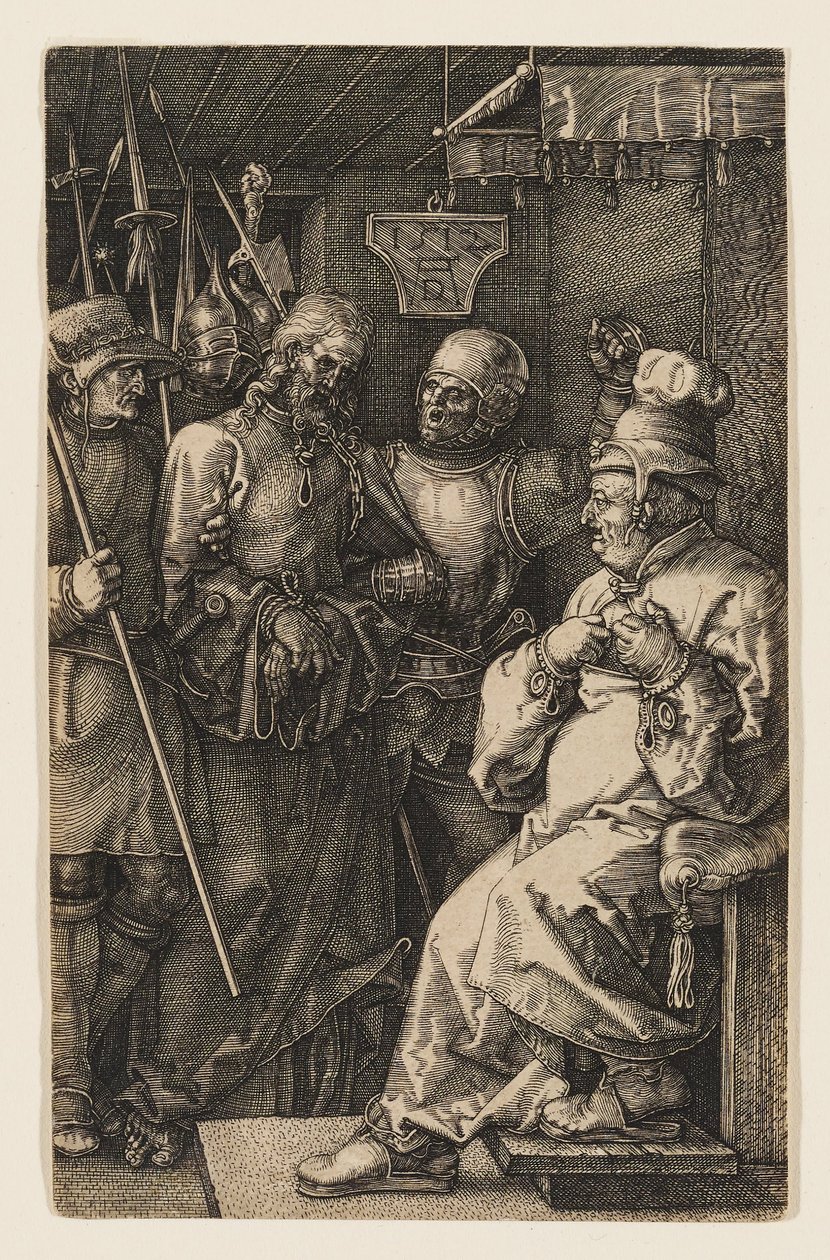 Le Christ devant Caïphe - Albrecht Dürer