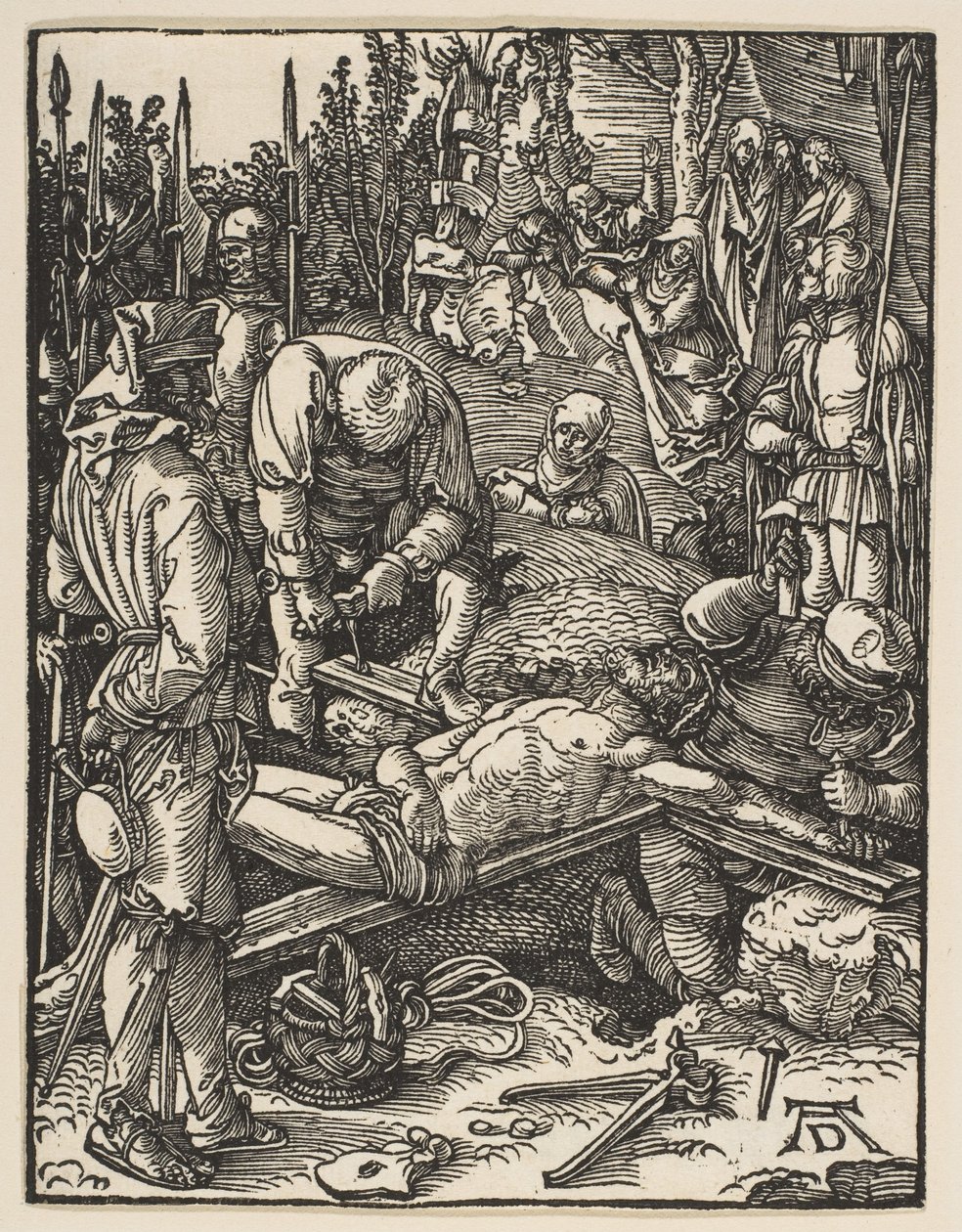 Le Christ cloué sur la croix, tiré de « La Petite Passion » - Albrecht Dürer