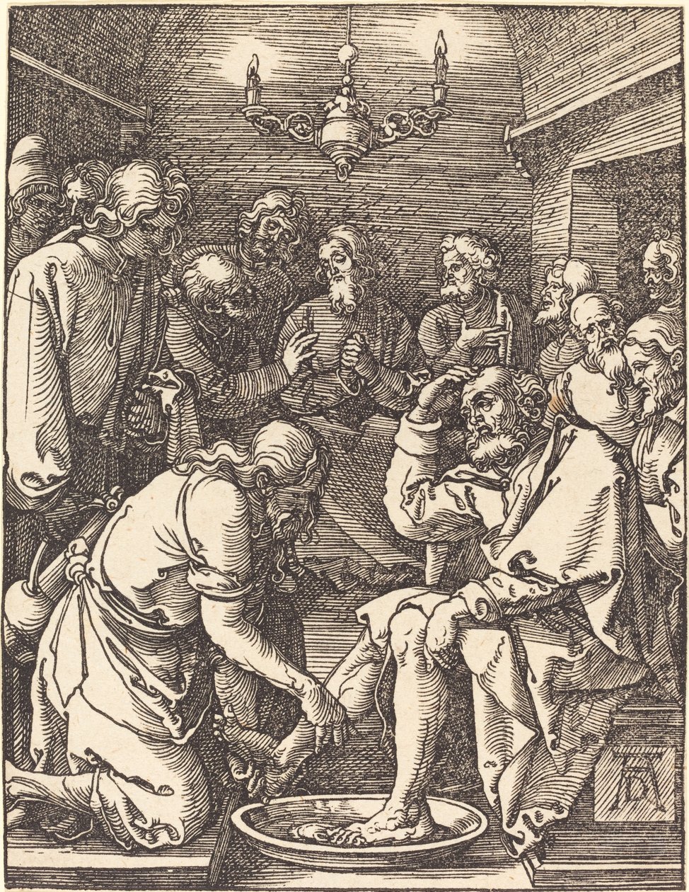 Le Christ lavant les pieds des disciples - Albrecht Dürer