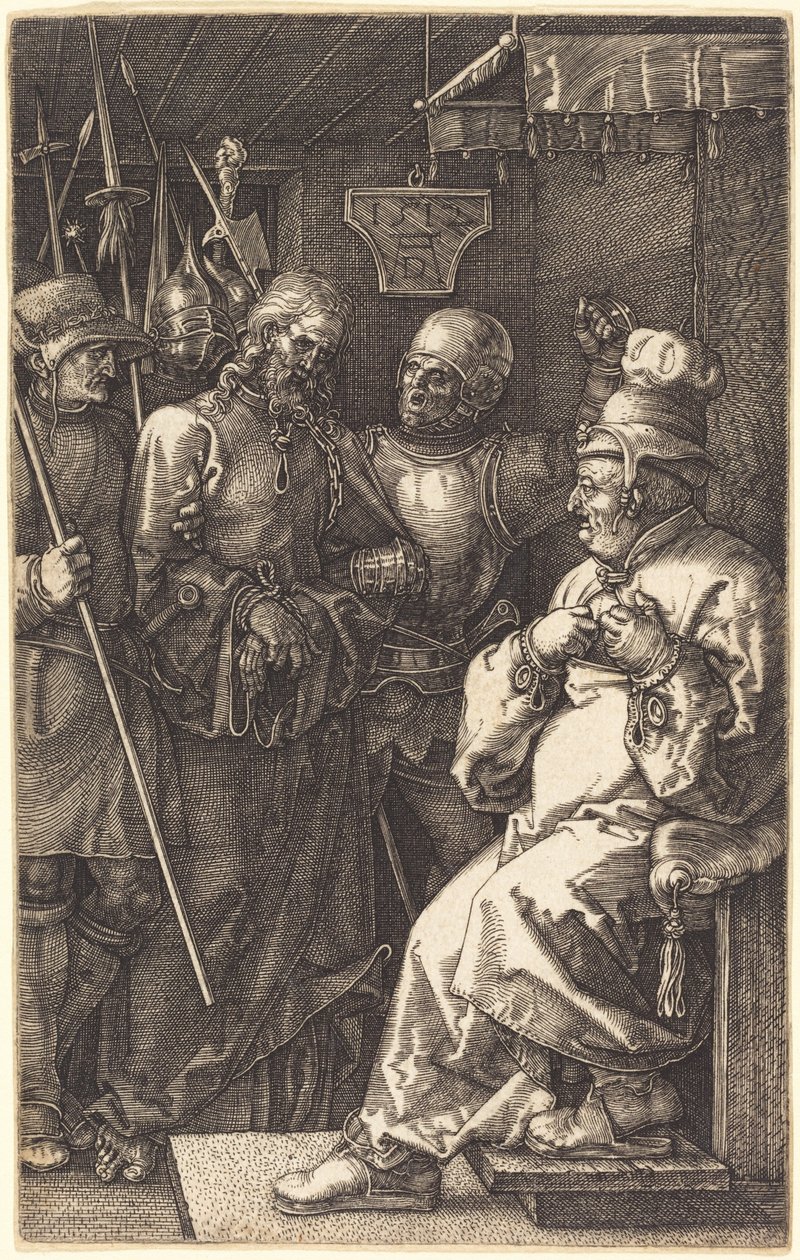 Le Christ devant Caïphe - Albrecht Dürer