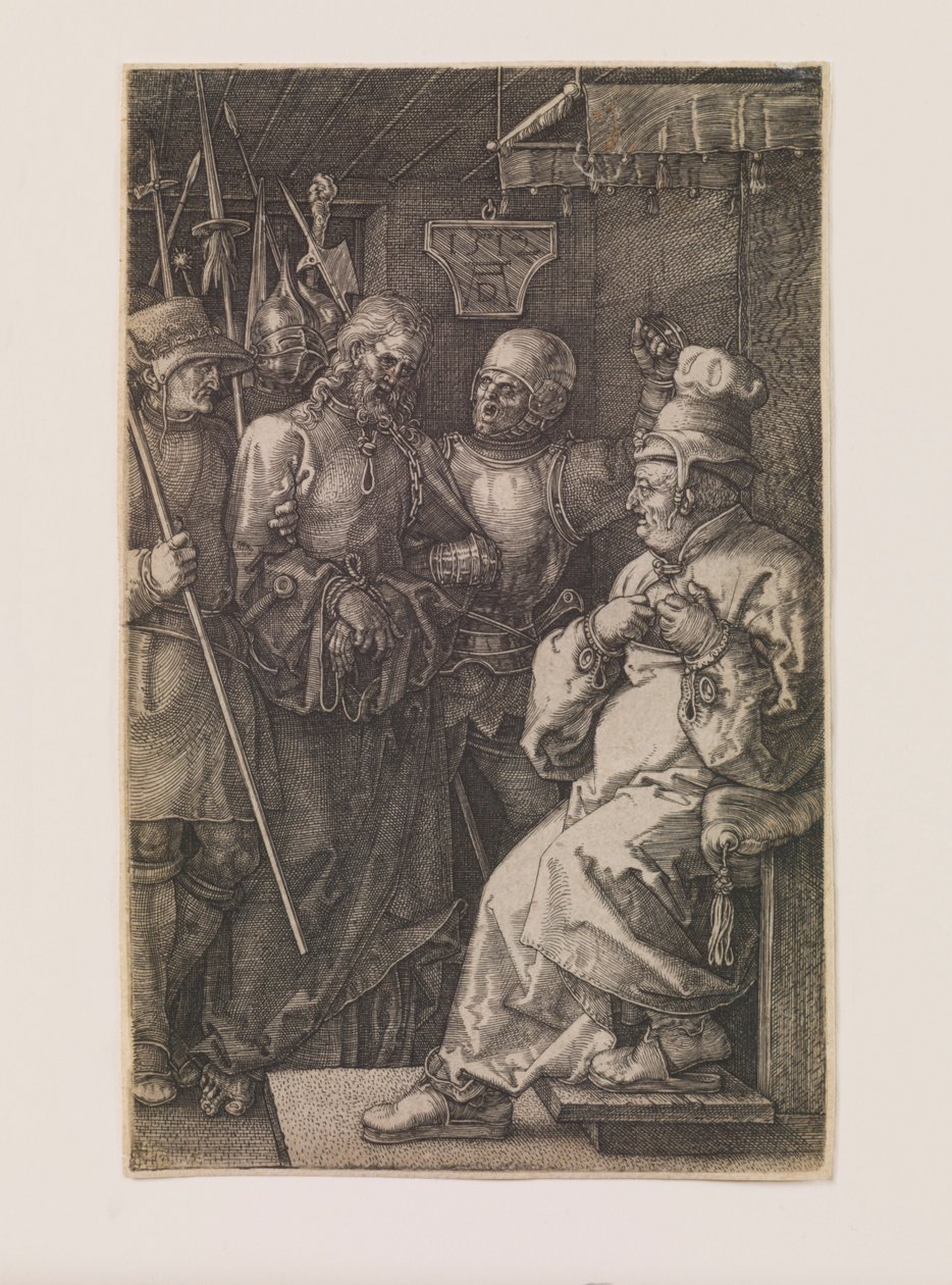 Christ devant Caïphe, de la série « La Passion gravée » - Albrecht Dürer