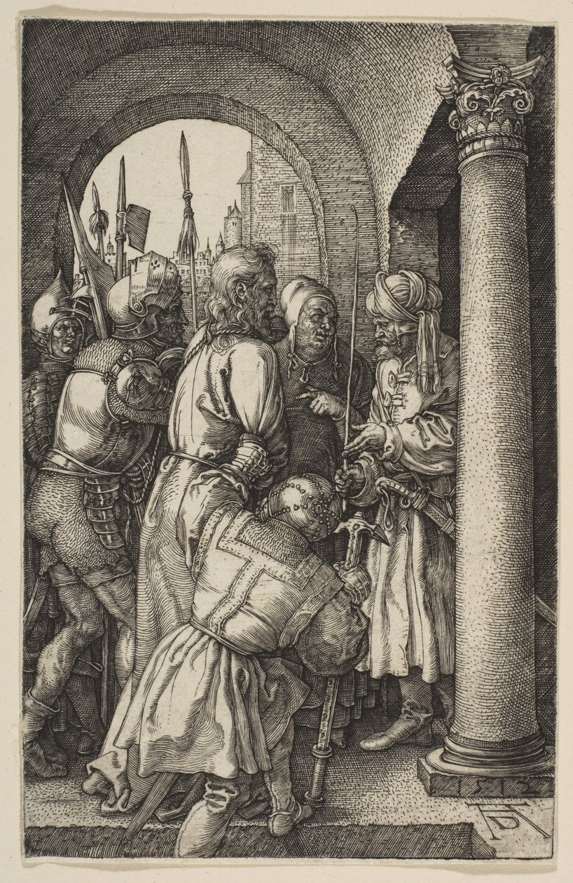 Le Christ devant Pilate, tiré du film « La Passion » - Albrecht Dürer