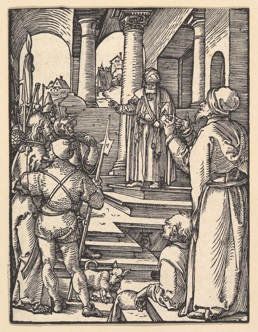 Le Christ devant Pilate, tiré de « La Petite Passion » - Albrecht Dürer