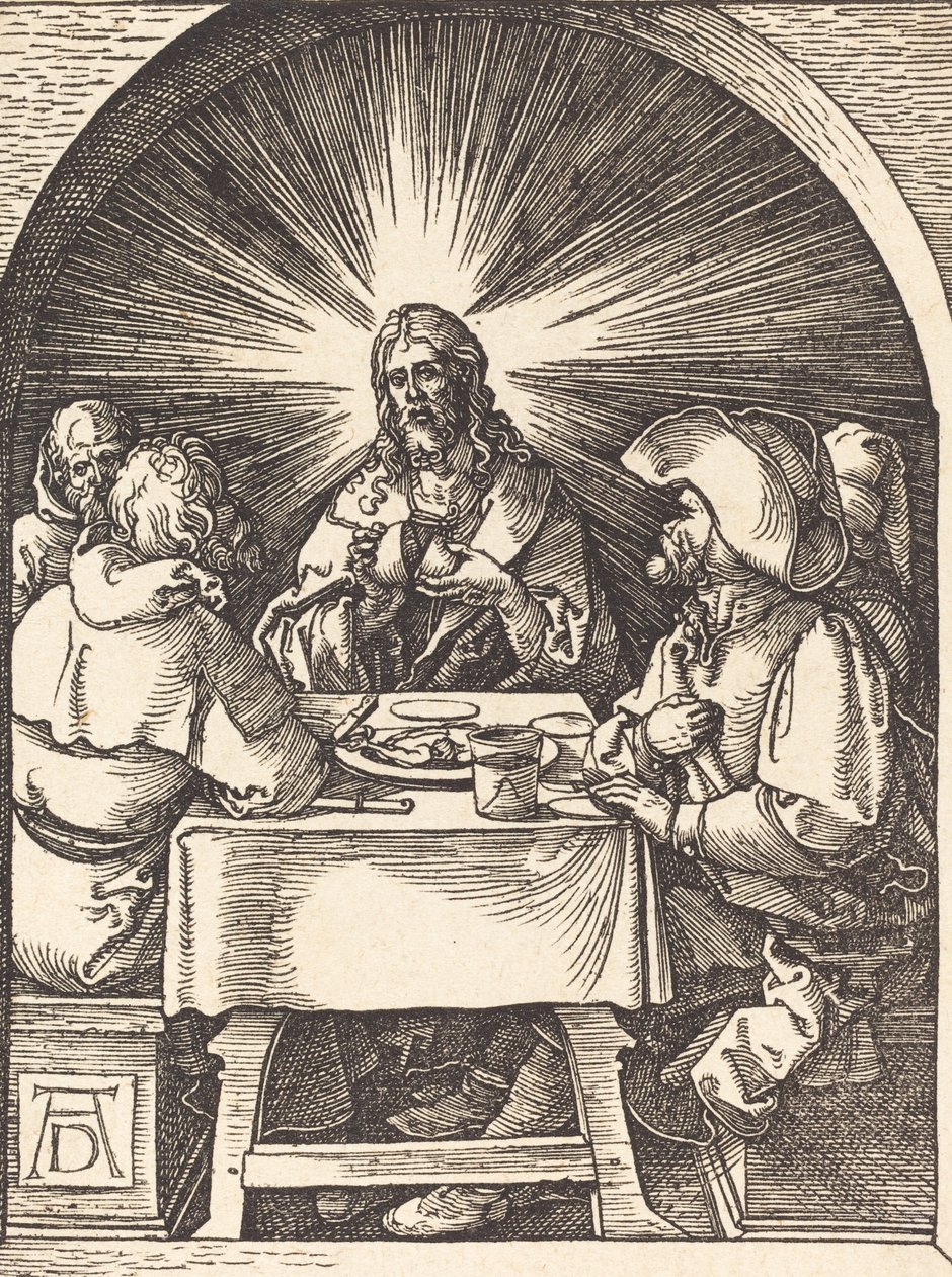 Le Christ à Emmaüs, probablement vers 1509-1510 - Albrecht Dürer
