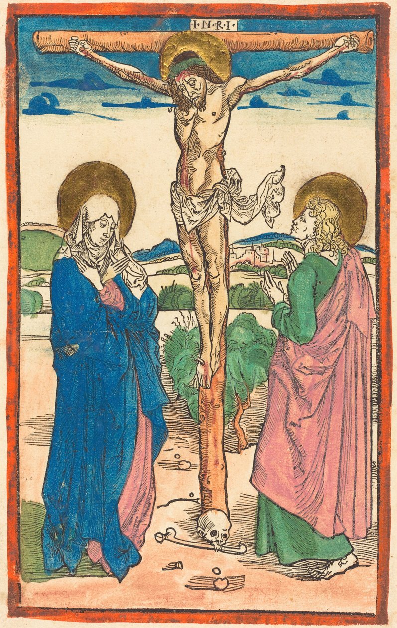 Le Christ en croix entre la Vierge et saint Jean - Albrecht Dürer