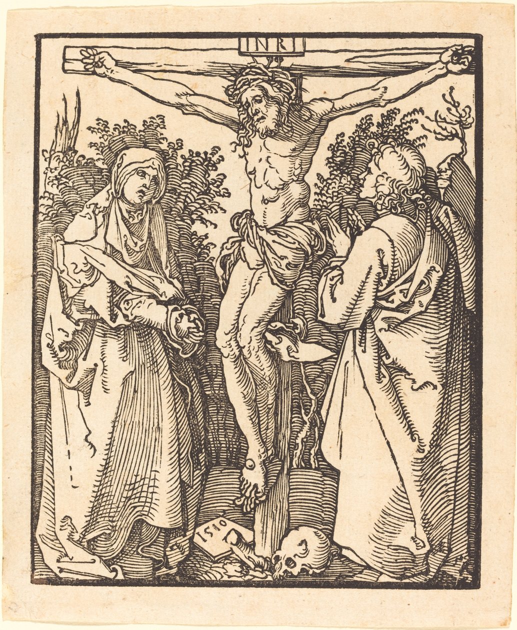 Le Christ en croix avec Marie et Saint Jean - Albrecht Dürer