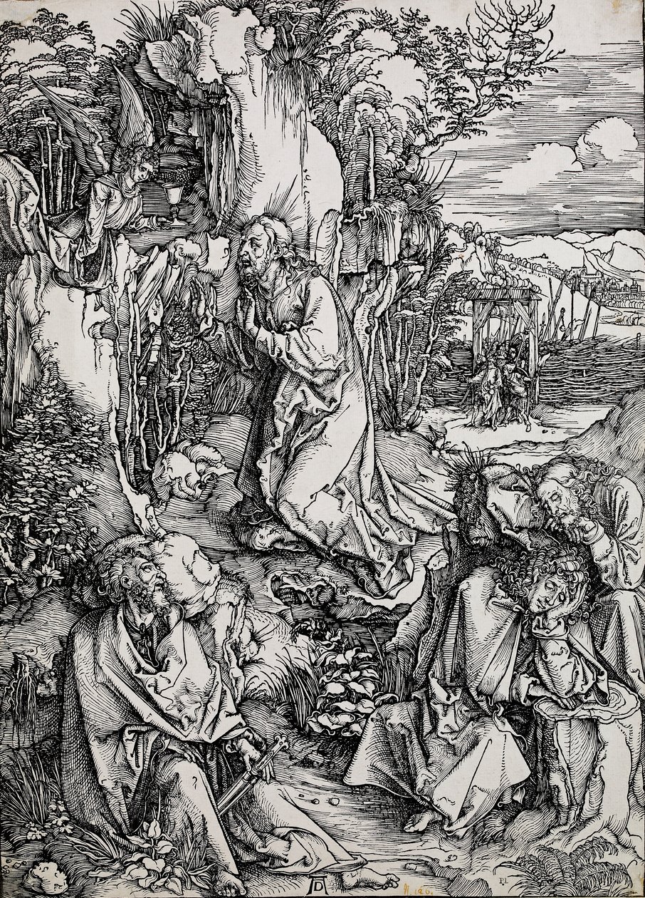 Christ au mont des oliviers, 1496-1511 - Albrecht Dürer