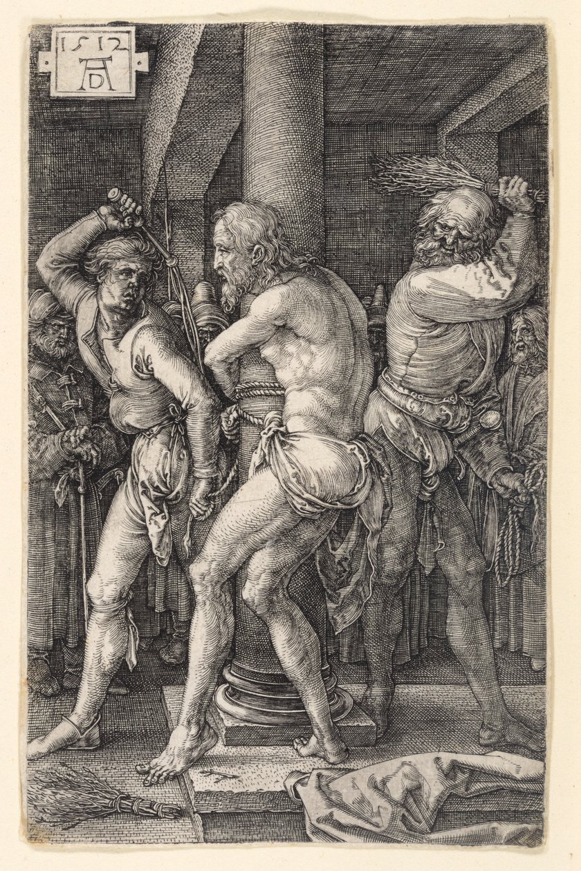 La flagellation du Christ (Passion gravée sur cuivre) - Albrecht Dürer
