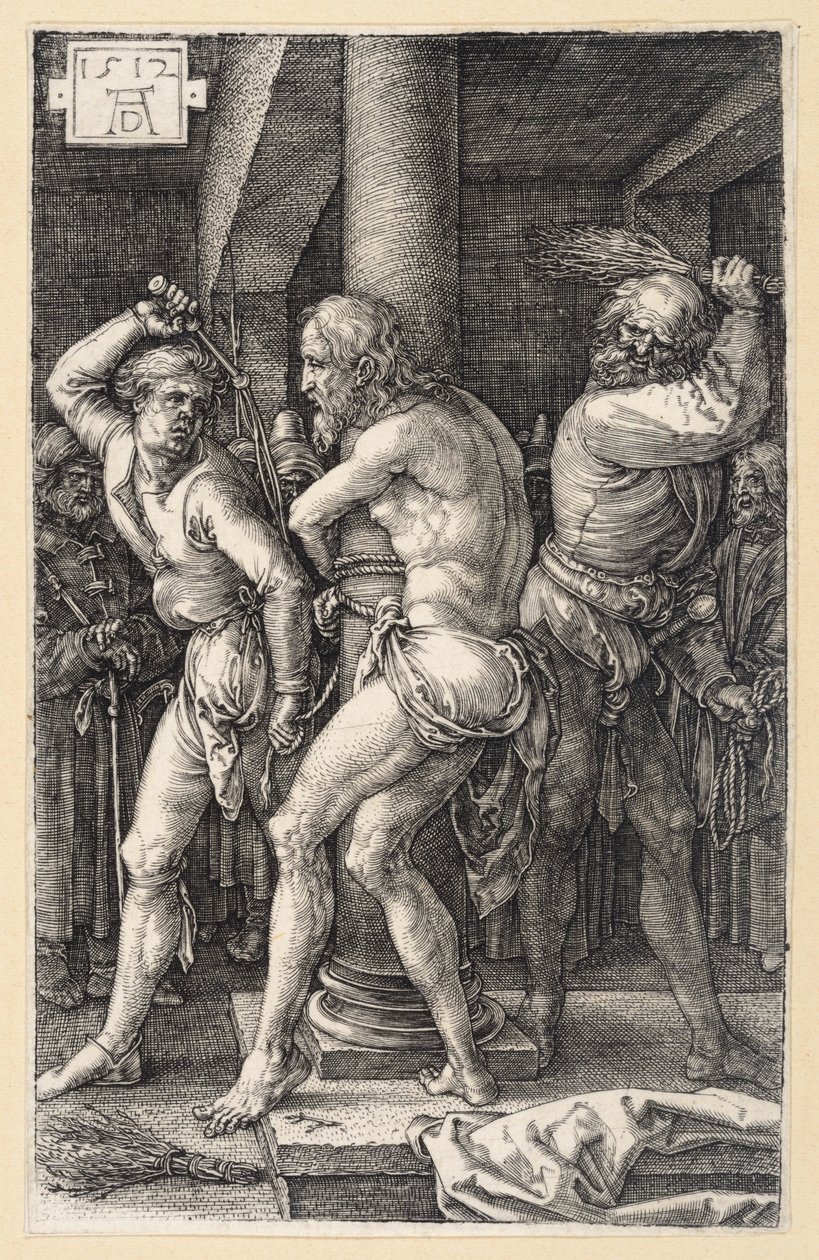 La flagellation du Christ (Passion gravée sur cuivre) - Albrecht Dürer