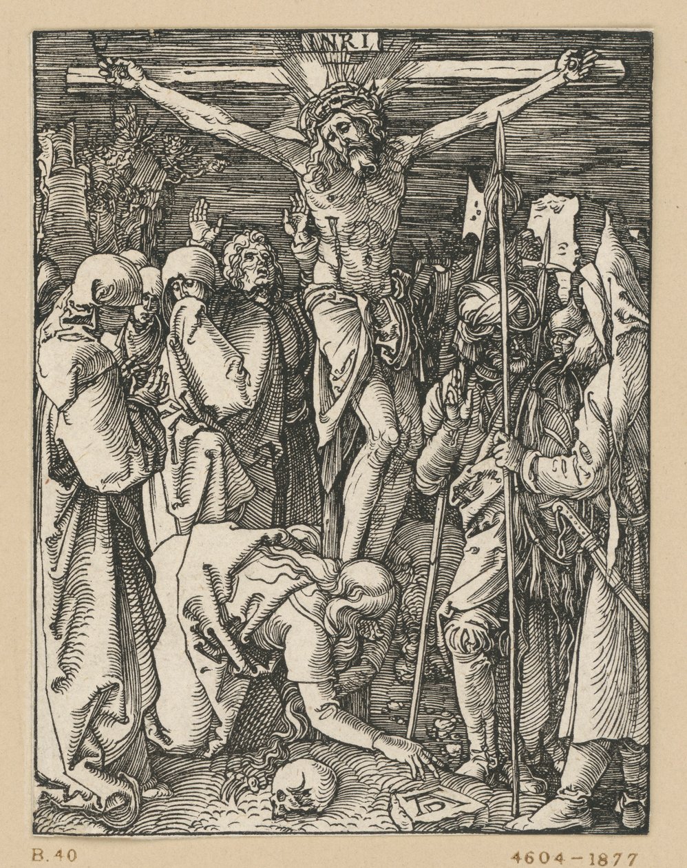 La crucifixion du Christ (Petite Passion) - Albrecht Dürer