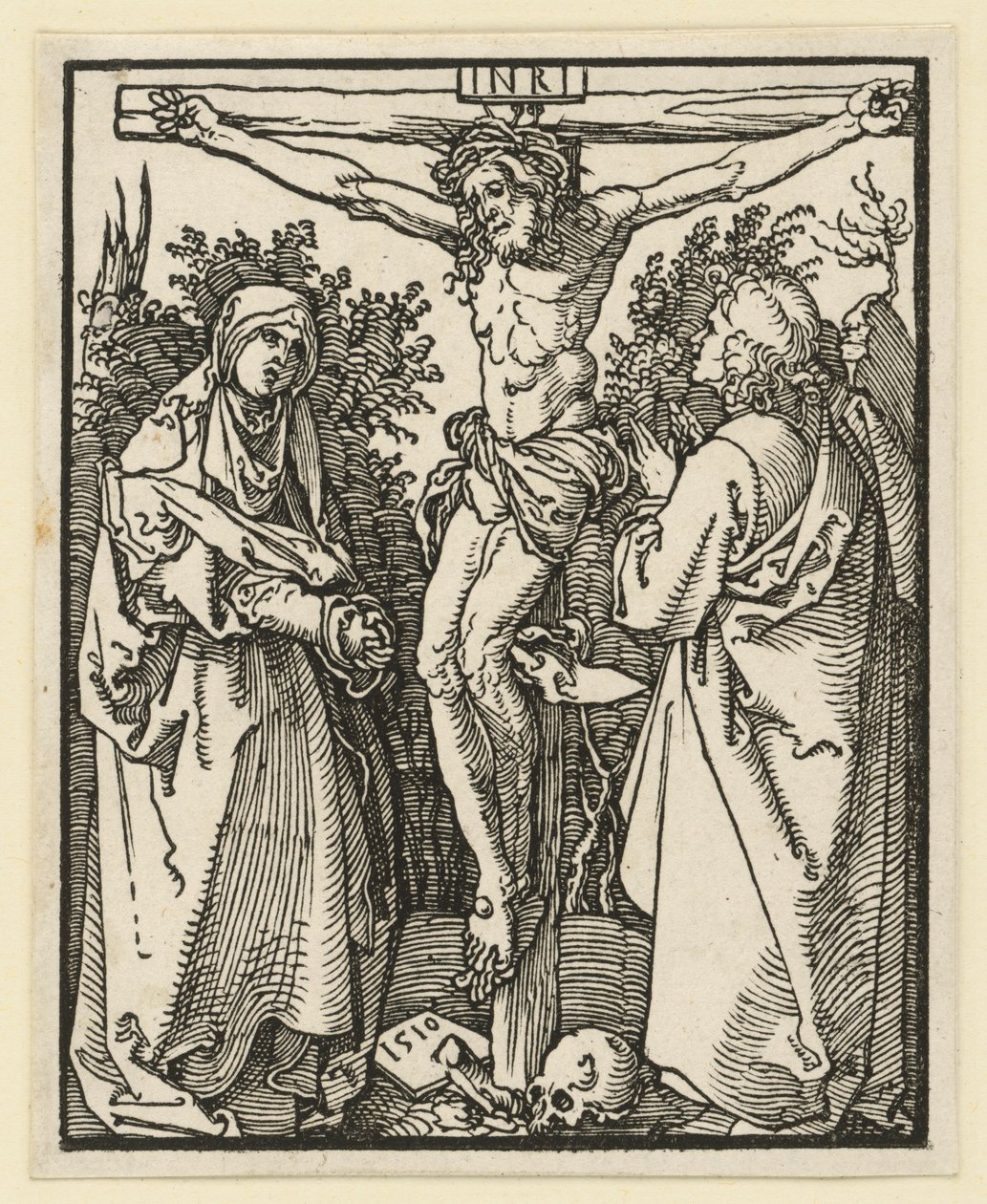 Le Christ en croix avec Marie et Jean - Albrecht Dürer
