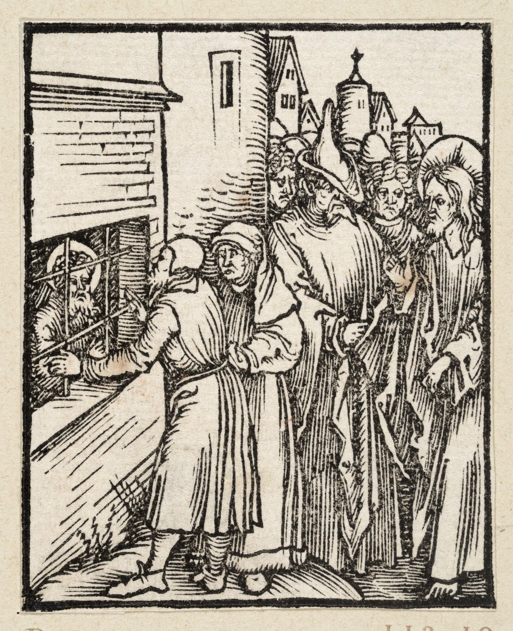 Le Christ envoie les disciples voir Jean en prison (43 thèmes religieux) - Albrecht Dürer