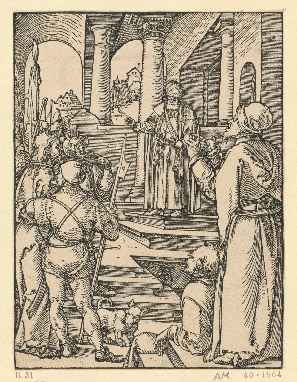 Le Christ devant Pilate (Petite Passion) - Albrecht Dürer