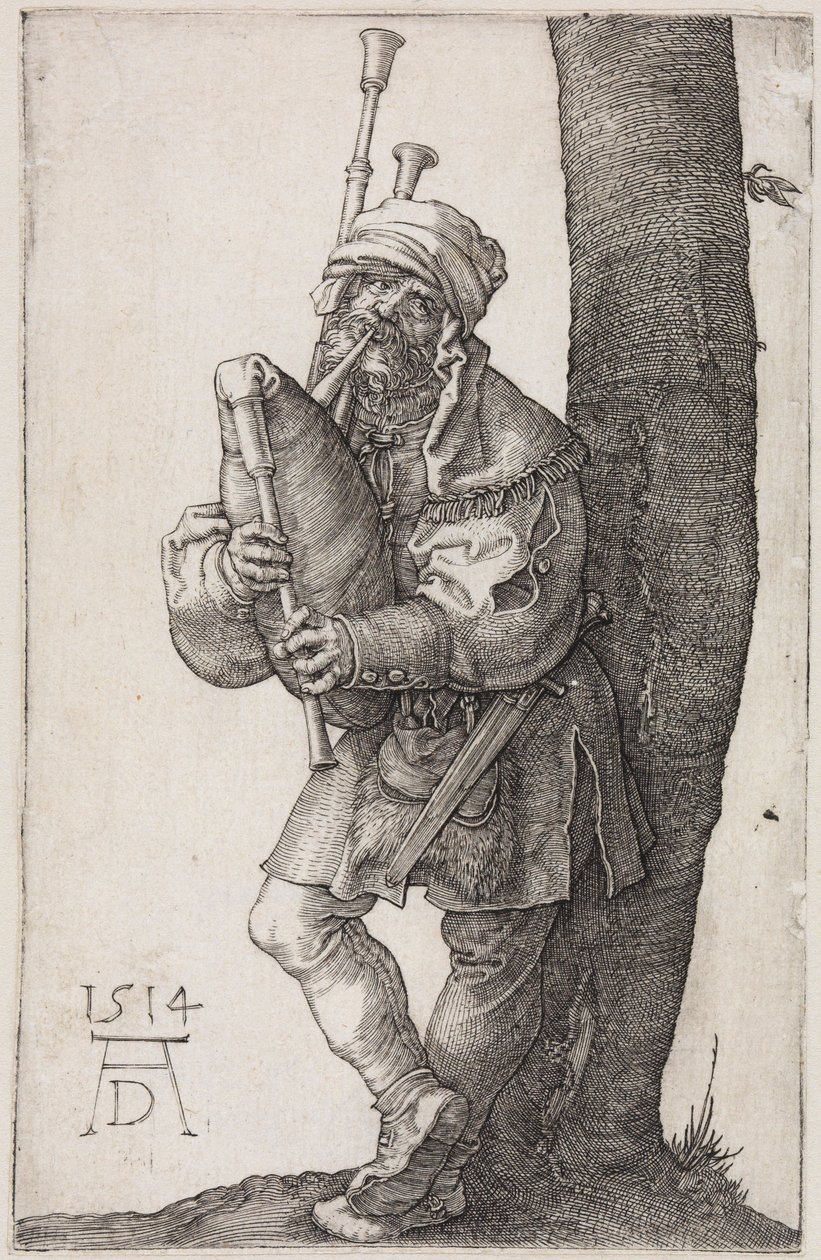 Le joueur de cornemuse - Albrecht Dürer
