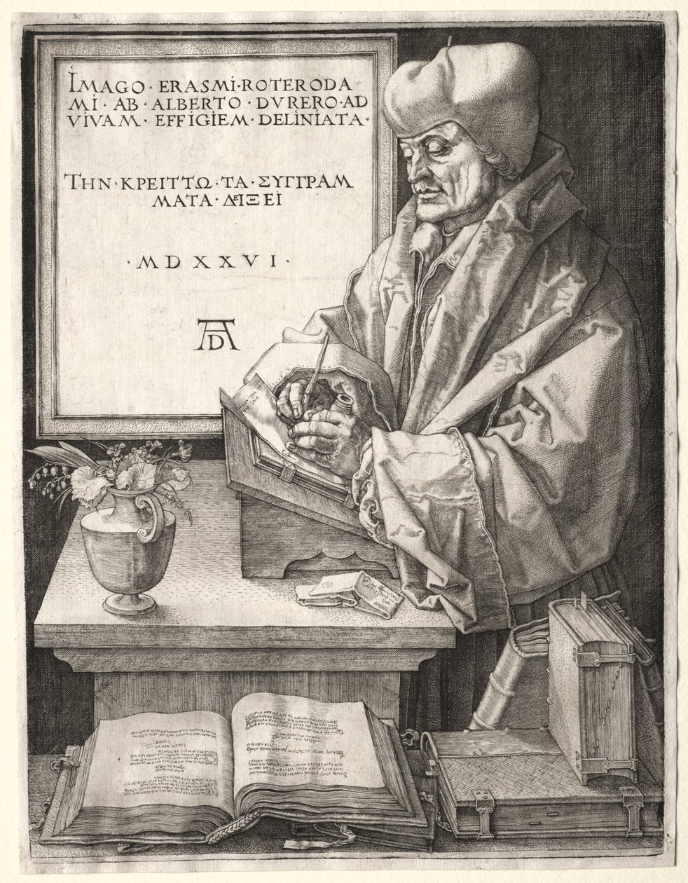 Érasme de Rotterdam, 1526 - Albrecht Dürer