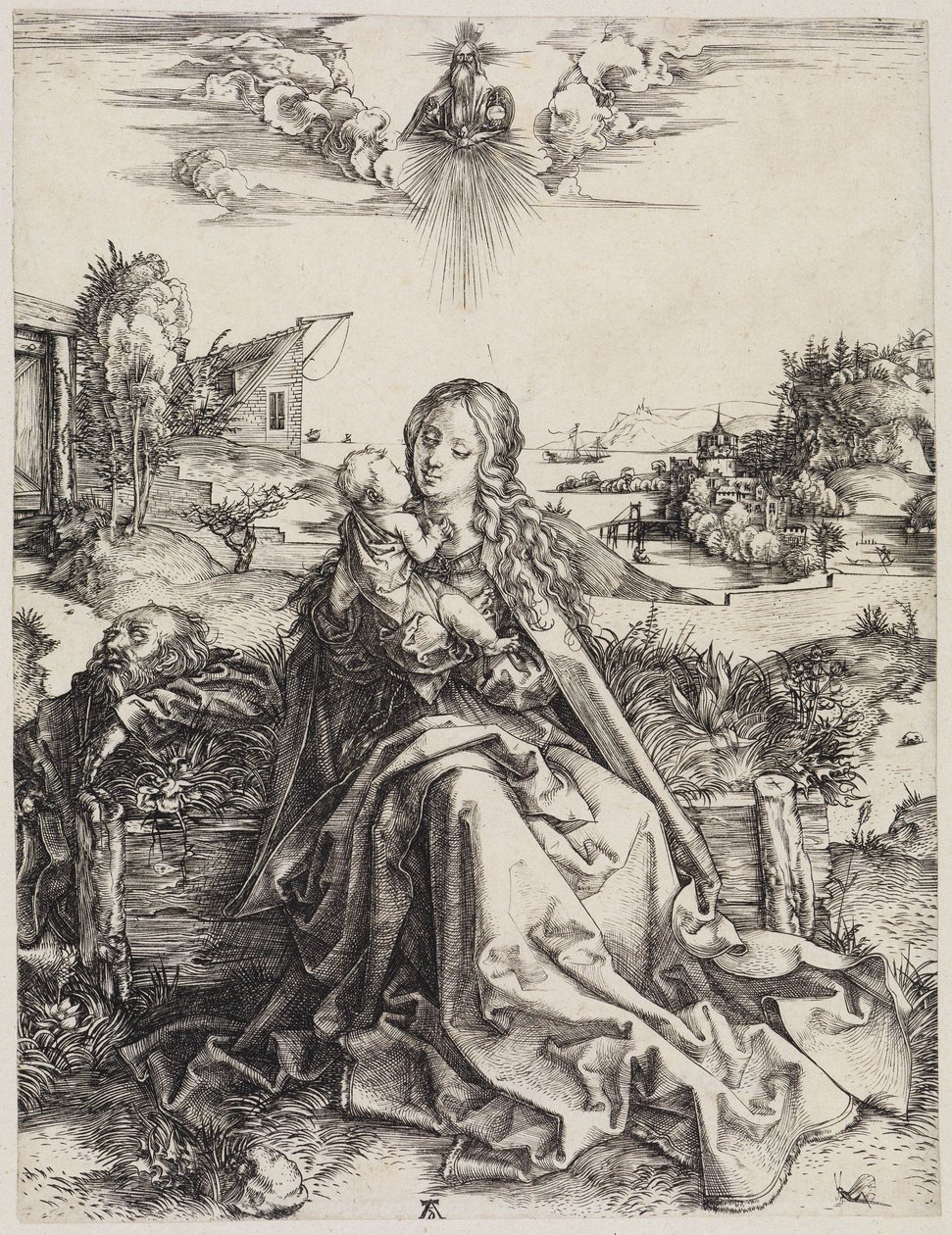 La Sainte Famille avec la sauterelle - Albrecht Dürer