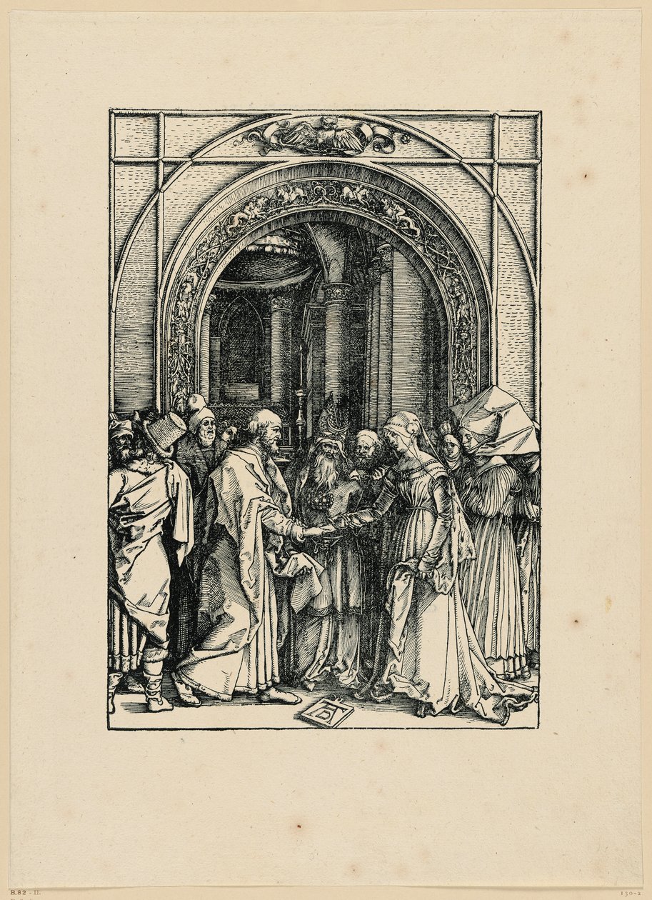 Les fiançailles de Marie (Vie de Marie) - Albrecht Dürer