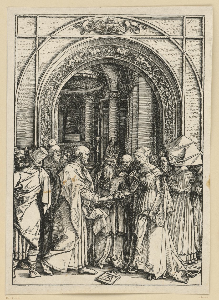 Les fiançailles de Marie (Vie de Marie) - Albrecht Dürer