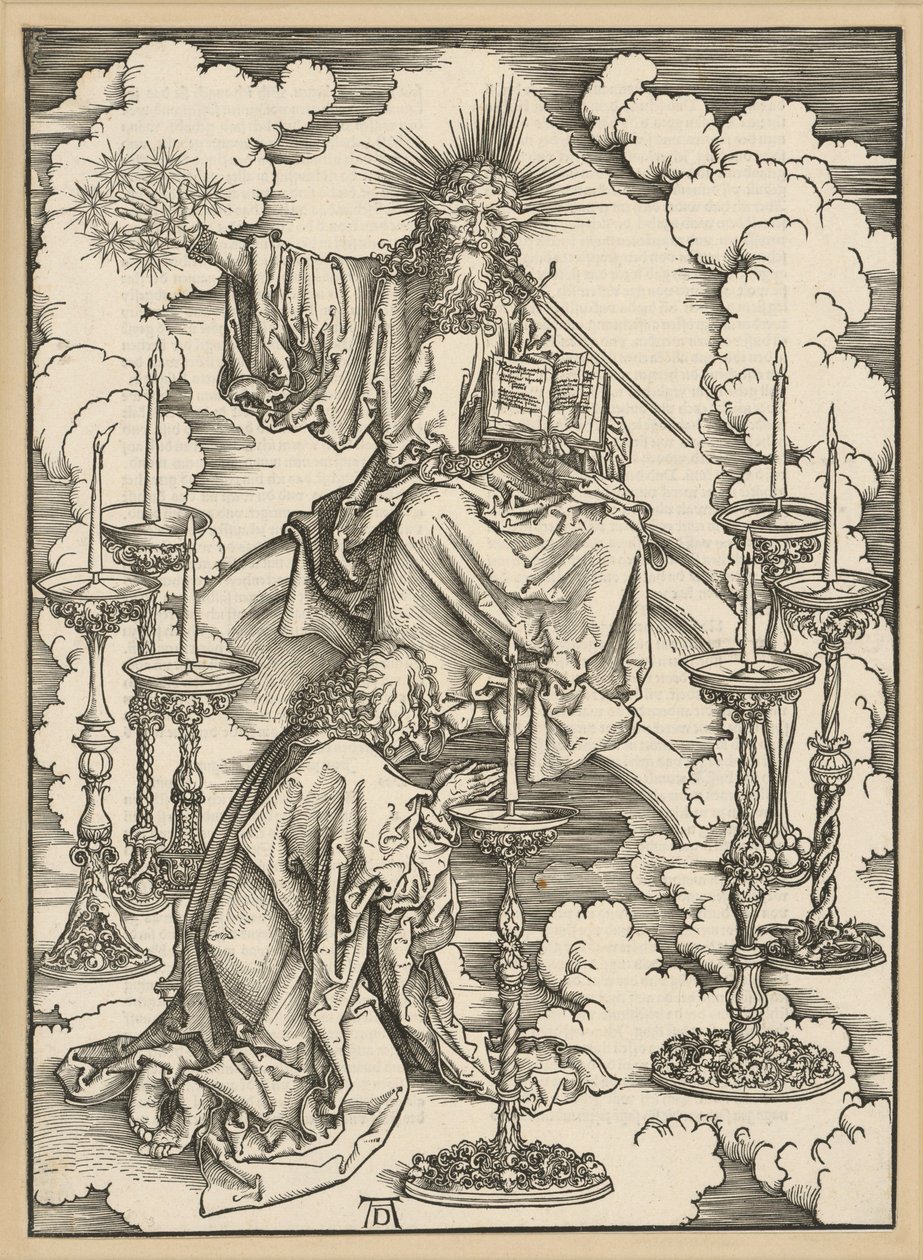 La vision des sept chandeliers (Apocalypse) - Albrecht Dürer