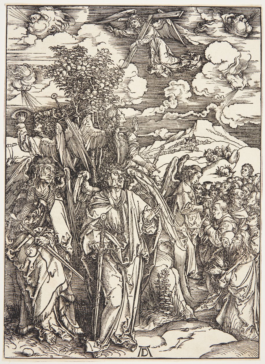 Quatre anges retenant les vents - Albrecht Dürer