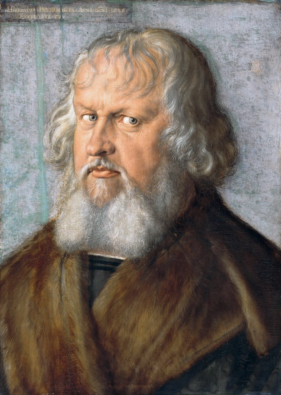 French : Hieronymus Holzschuher (1469-1529) Portrait of Hieronymus Holzschuher - Albrecht Dürer