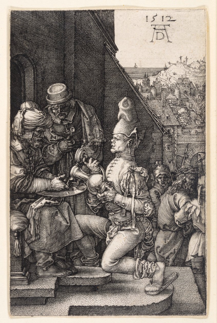 Le lavage des mains du Pilate (La Passion gravée sur cuivre) - Albrecht Dürer