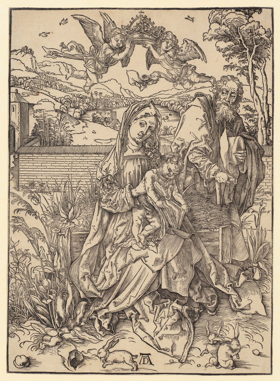 Sainte Famille avec les trois lièvres - Albrecht Dürer