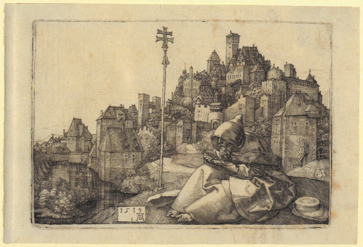 Saint Antoine aux portes de la ville - Albrecht Dürer