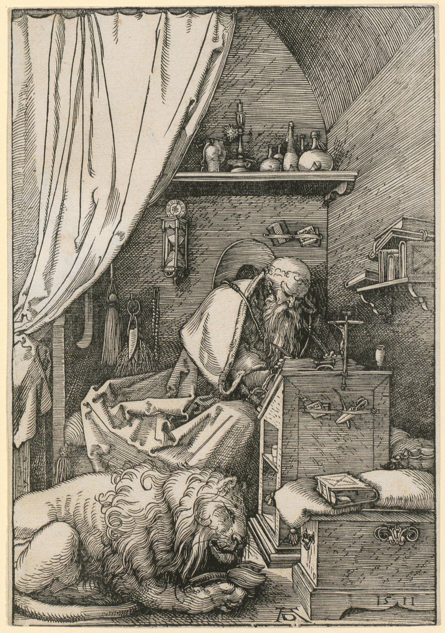 Saint Jérôme dans sa cellule - Albrecht Dürer