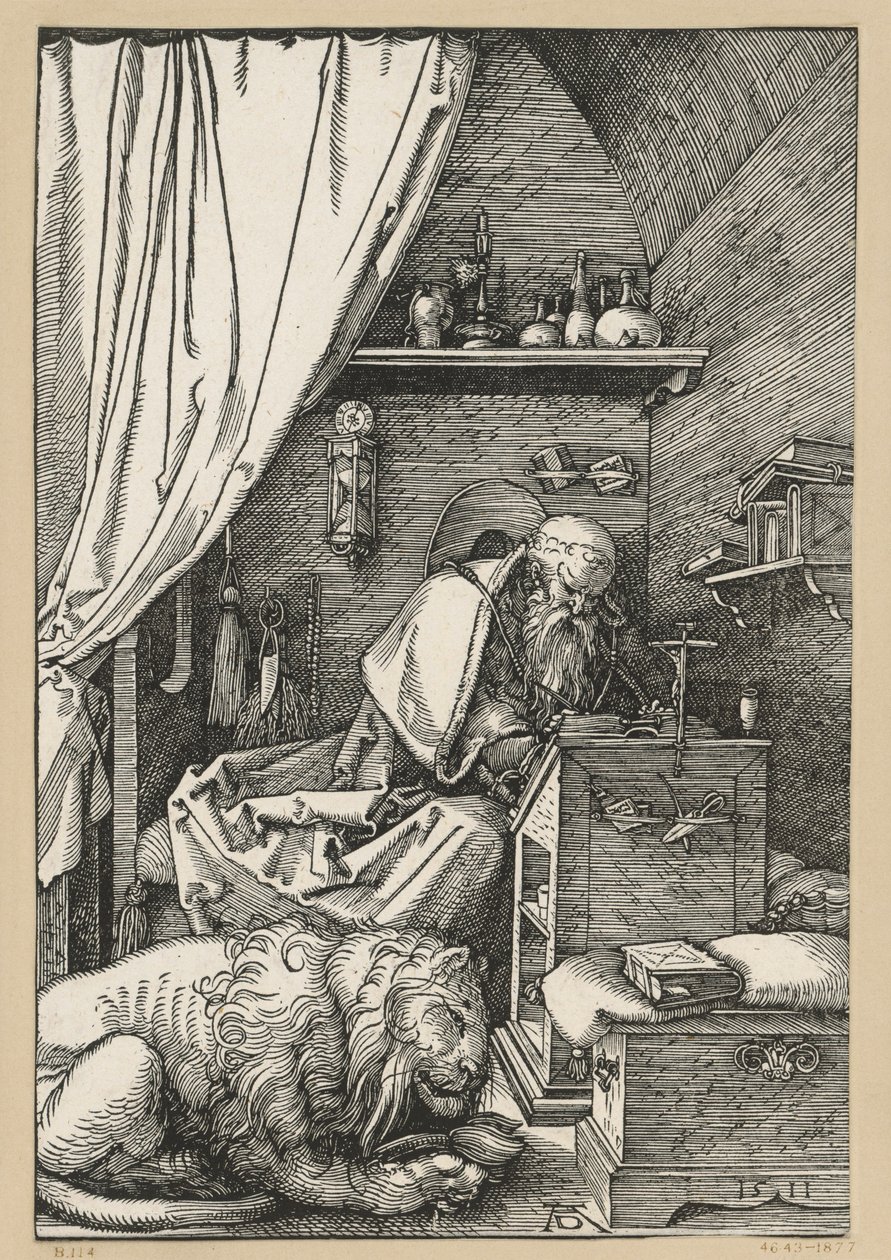 Saint Jérôme dans sa cellule - Albrecht Dürer