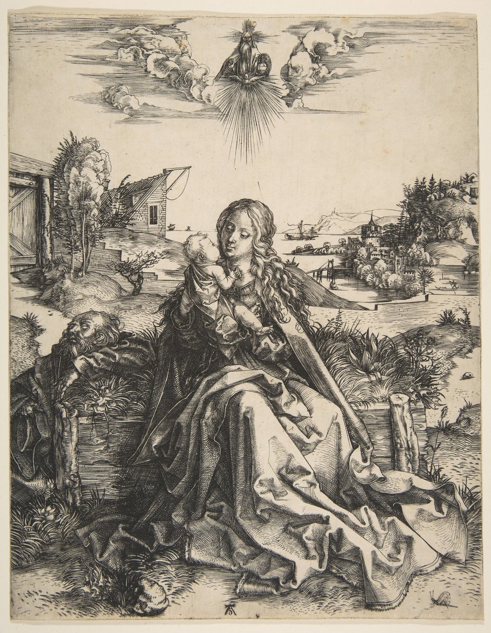Sainte Famille avec une libellule, vers 1495 - Albrecht Dürer