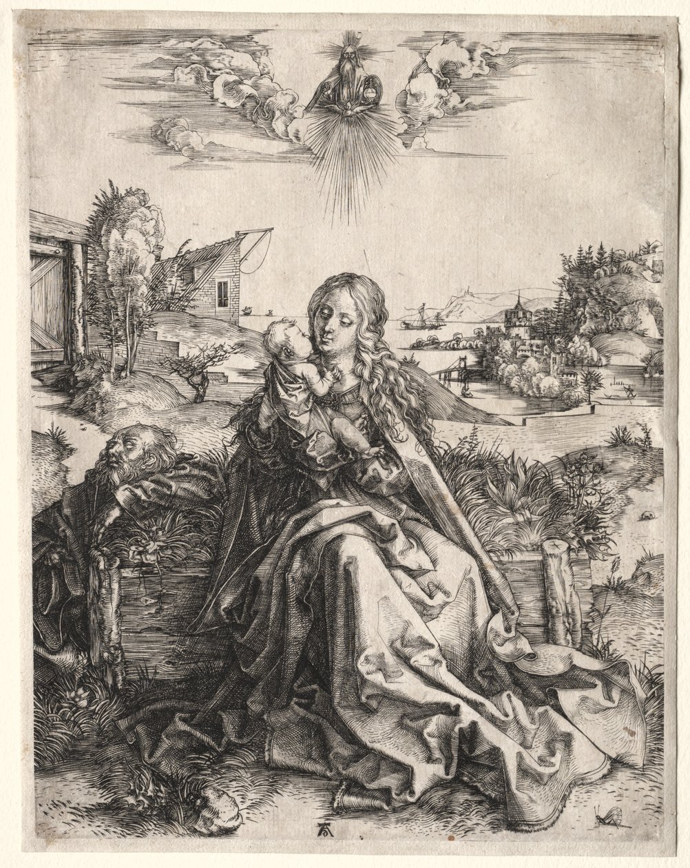 Sainte Famille avec le papillon - Albrecht Dürer