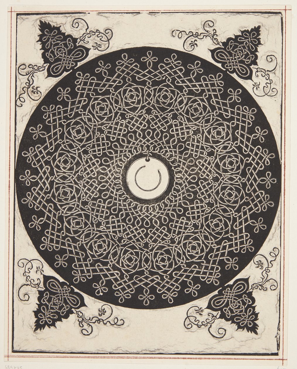 Motif de cordon entrelacé avec médaillon blanc - Albrecht Dürer