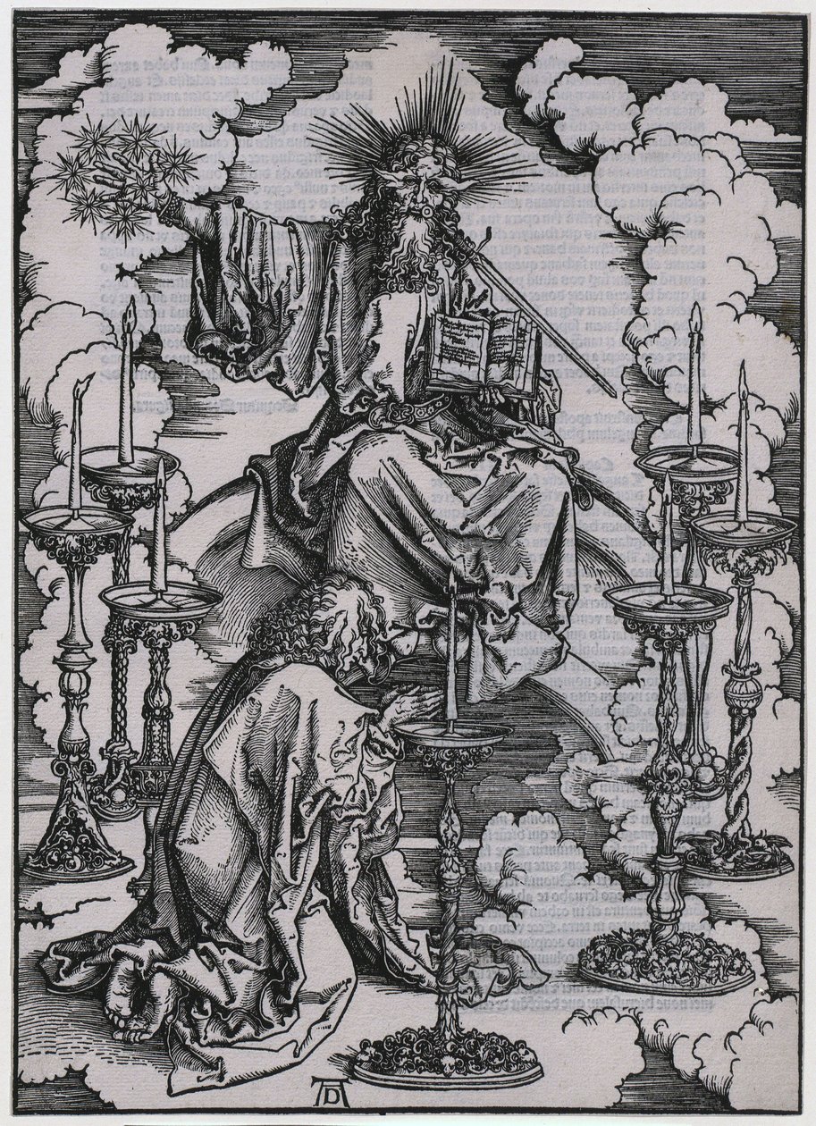Jean aperçoit les sept chandeliers, Ire figure, feuille 3 de la série « L
