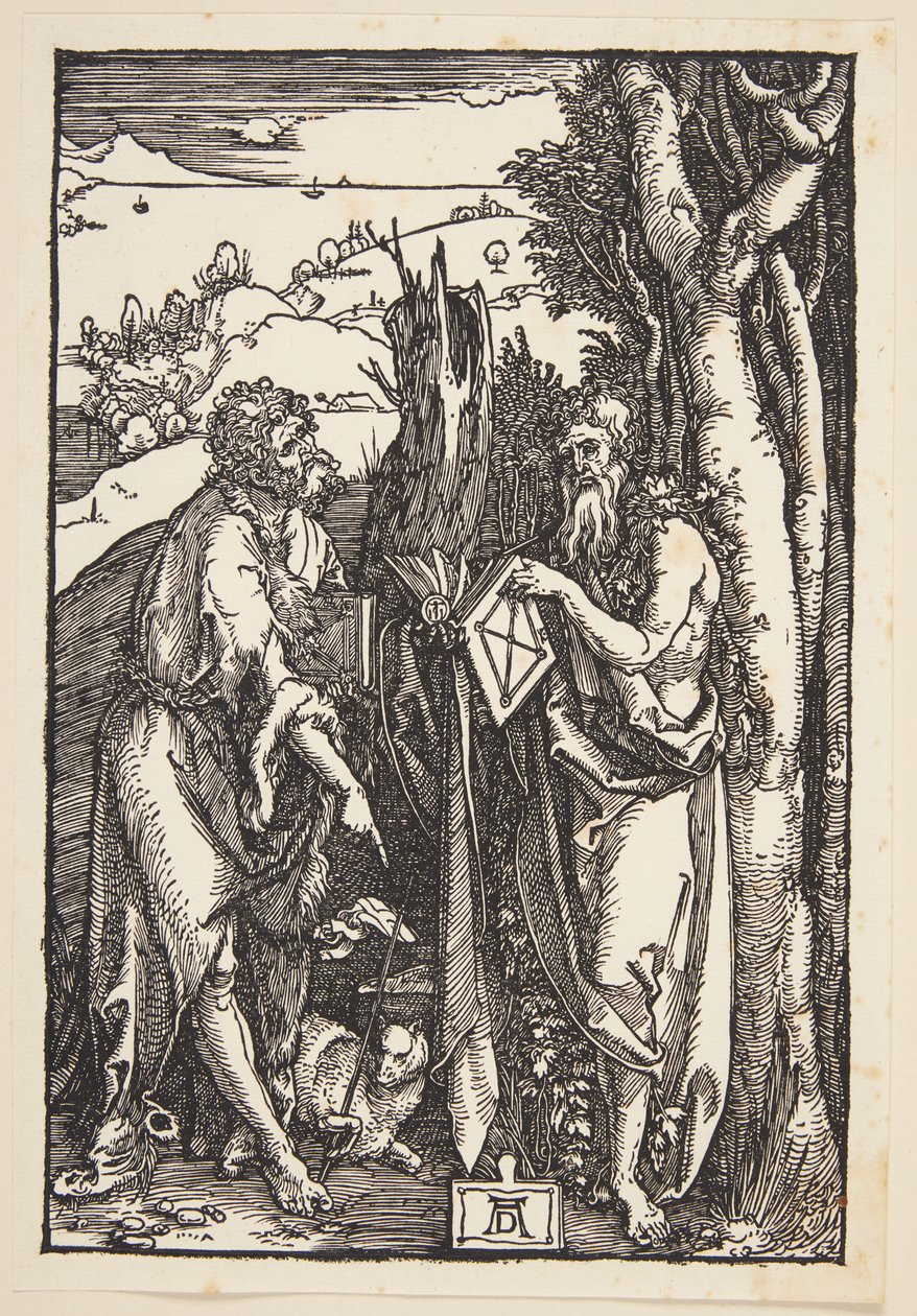 Jean-Baptiste et Saint Onuphre dans le désert - Albrecht Dürer