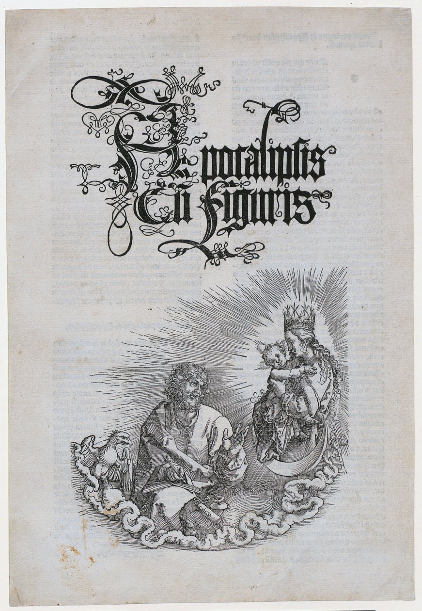 La Vierge apparaît à Jean, feuille n° 1 de la série « L