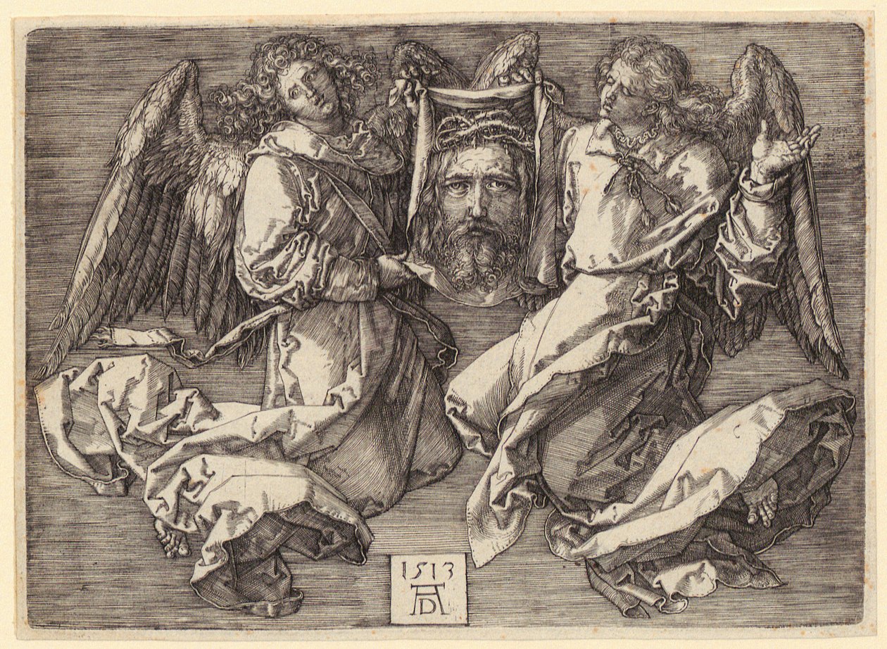 Vierge au bandeau dans une auréole sur le croissant de lune - Albrecht Dürer
