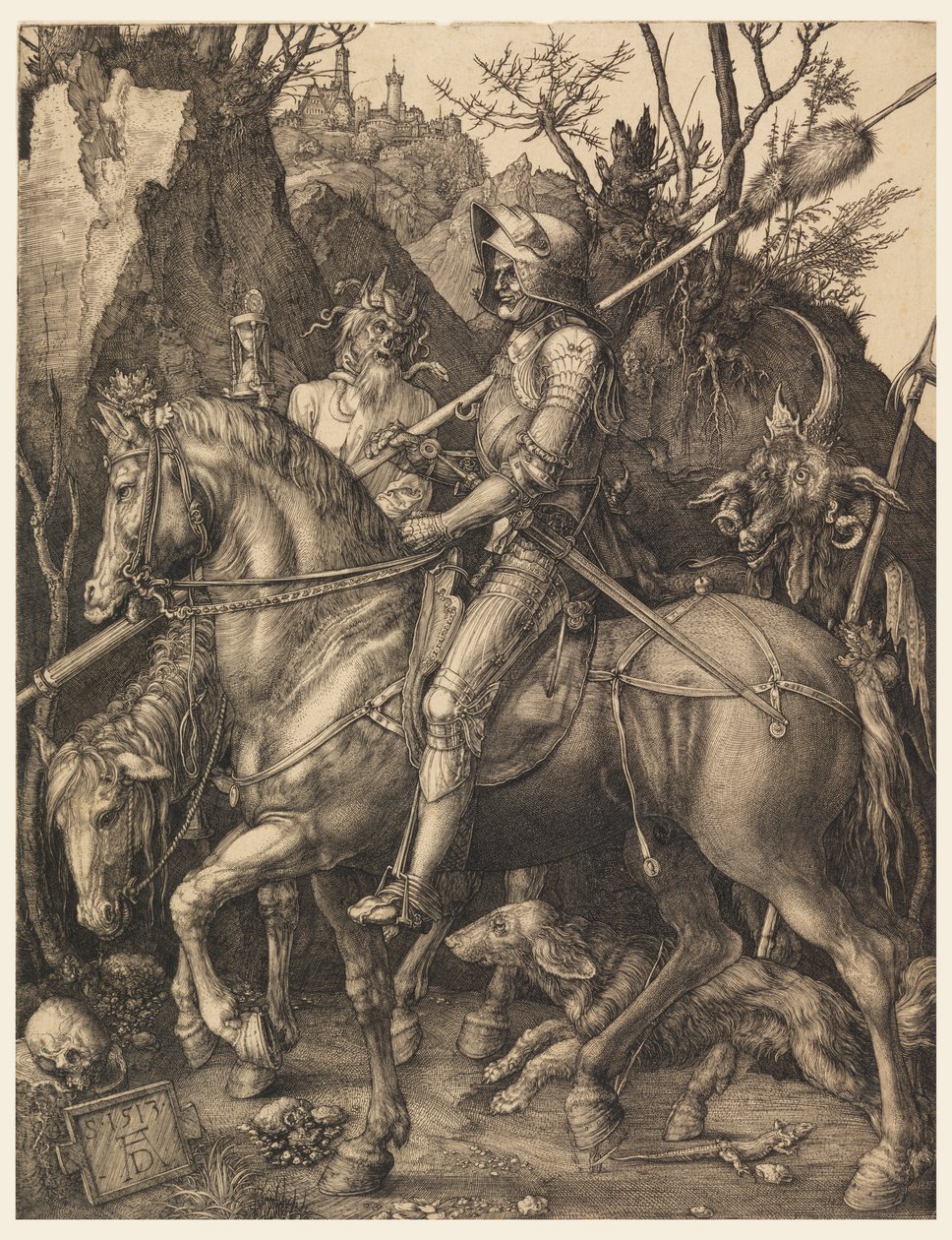 Le chevalier, la mort et le diable - Albrecht Dürer