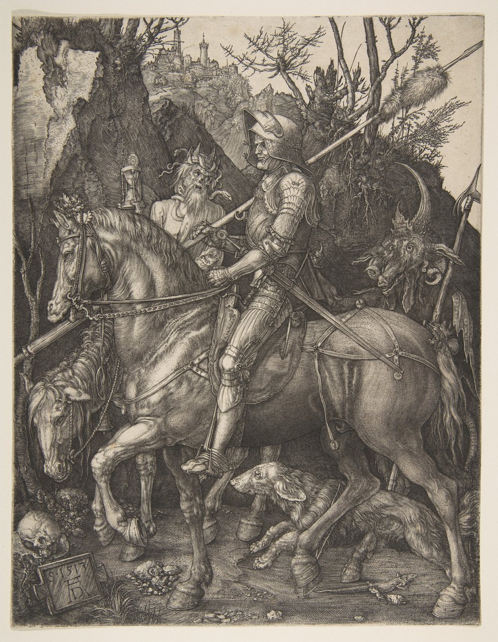 Le chevalier, la mort et le diable - Albrecht Dürer