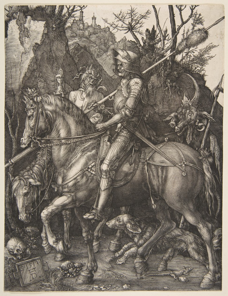 Le chevalier, la mort et le diable - Albrecht Dürer
