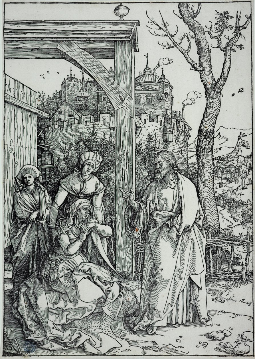 La Vie de la Vierge : Jésus prenant congé de sa mère (Bartsch 92) - Albrecht Dürer
