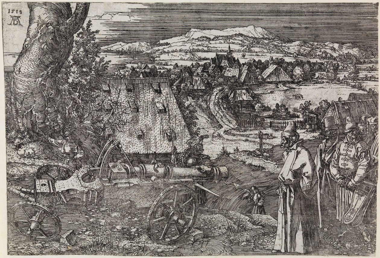 Paysage avec canon (Le grand canon ; Le canon) - Albrecht Dürer