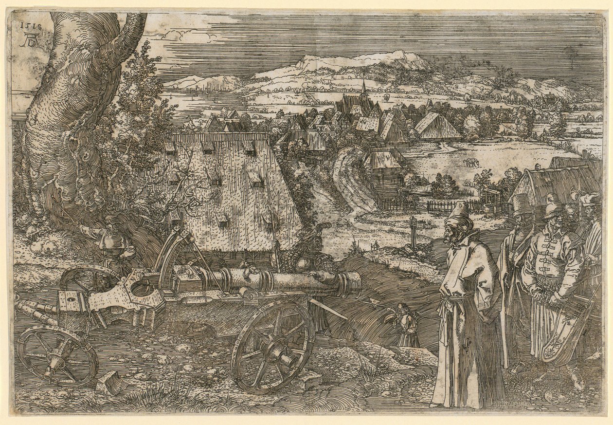 Paysage avec un canon - Albrecht Dürer