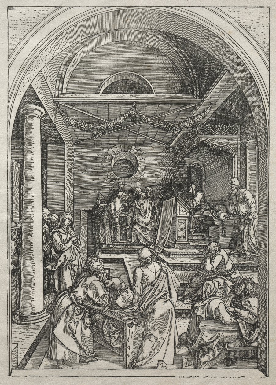 Vie de la Vierge : Le Christ parmi les docteurs - Albrecht Dürer