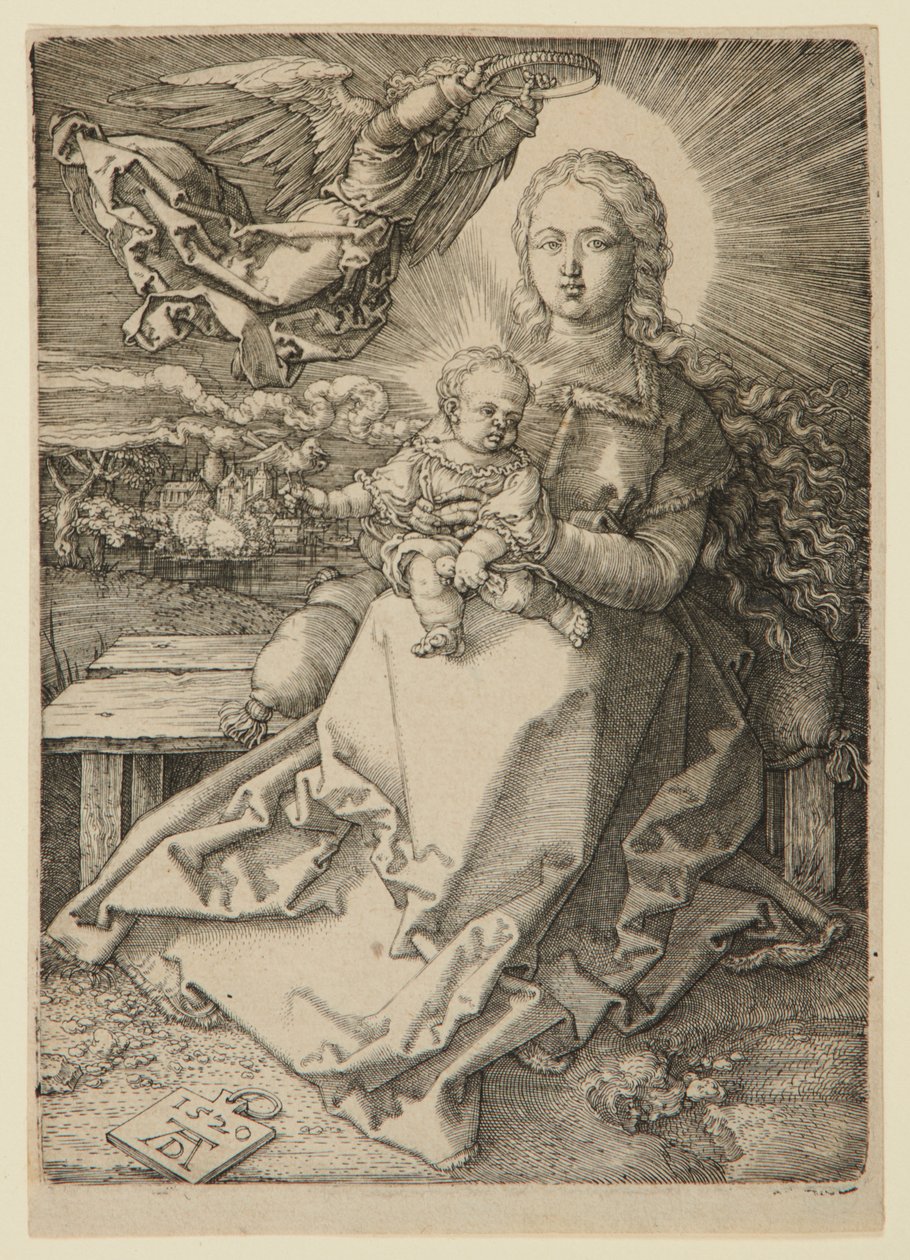 Madone couronnée par un ange - Albrecht Dürer