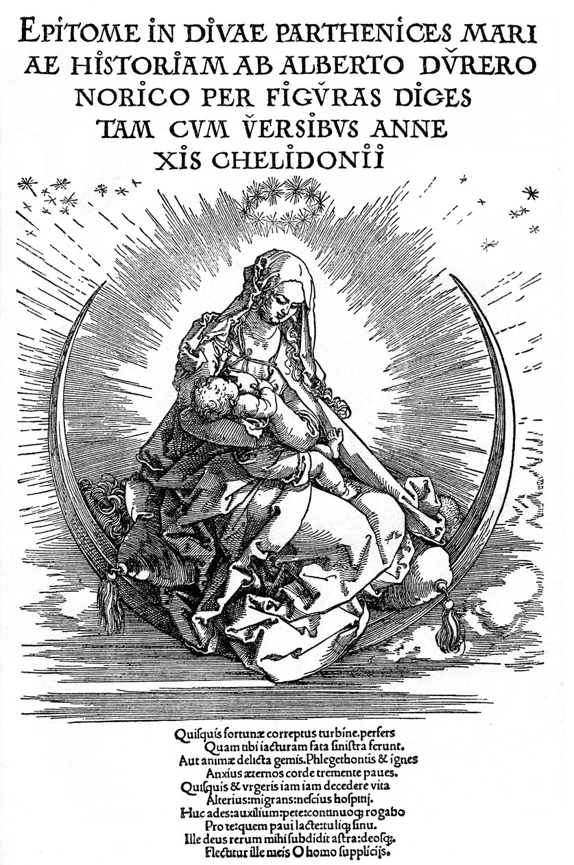 Madonna en tant que mère nourricière et être divin, 1511 - Albrecht Dürer